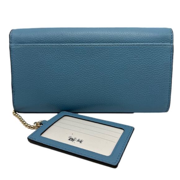 COACH Blue Wallet with Chain Id / Card Slot Case - Picture 2 of 16